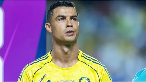Cristiano Ronaldo of Al Nassr prior a Saudi Pro League game.