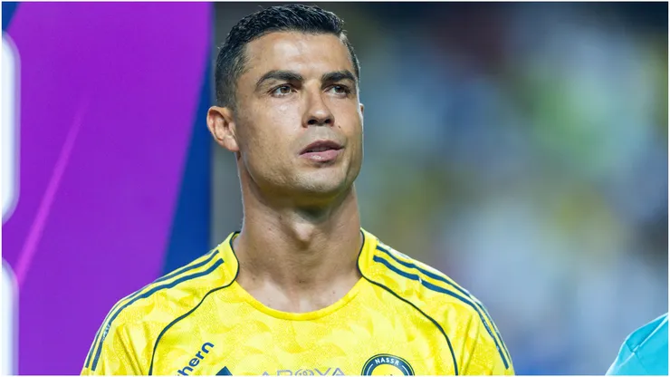 Cristiano Ronaldo of Al Nassr prior a Saudi Pro League game.
