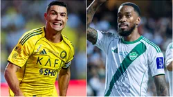 Cristiano Ronaldo of Al-Nassr and Ivan Toney of Al Ahli.