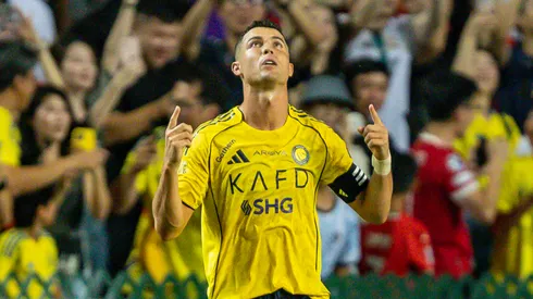 Cristiano Ronaldo celebrates his goal