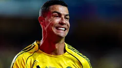 Cristiano Ronaldo of Al-Nassr looks on during to the Saudi Super Cup semi final.