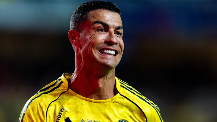 Cristiano Ronaldo of Al-Nassr looks on during to the Saudi Super Cup semi final.