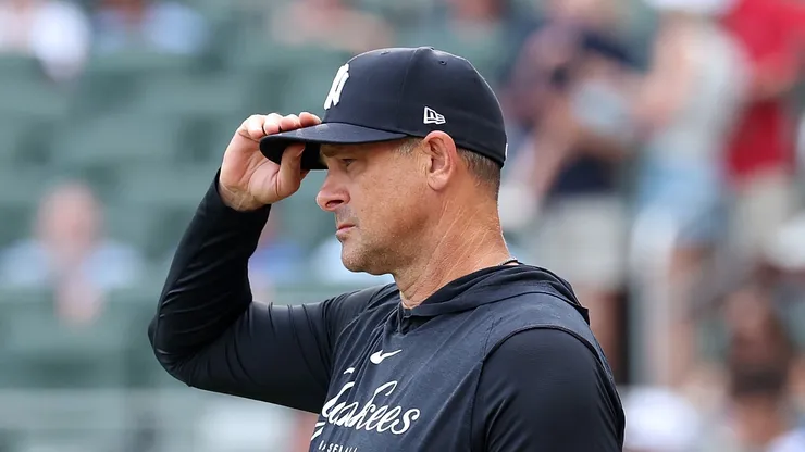 Aaron Boone prior to facing the Braves.