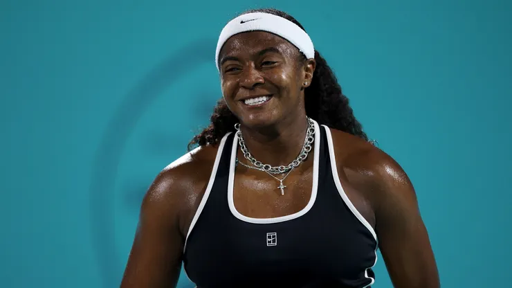 Hailey Baptiste during day six of the Mubadala Abu Dhabi Open, part of the Hologic WTA Tour in 2026.
