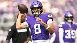 Sam Howell #8 of the Minnesota Vikings