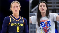 Sophie Cunningham and Caitlin Clark.