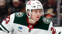 Marco Rossi #23 of the Minnesota Wild against the Anaheim Ducks at Honda Center.