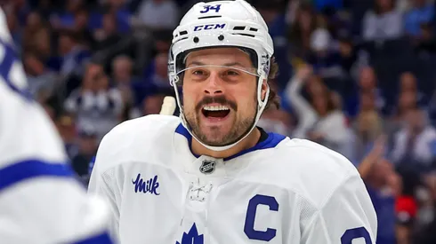 Auston Matthews #34 of the Toronto Maple Leafs