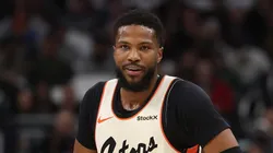 Malik Beasley #5 of the Detroit Pistons walks backcourt during a game against the Milwaukee Bucks