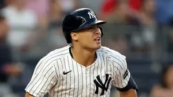 Anthony Volpe hits a three run home run at Yankee Stadium on August 12, 2025.