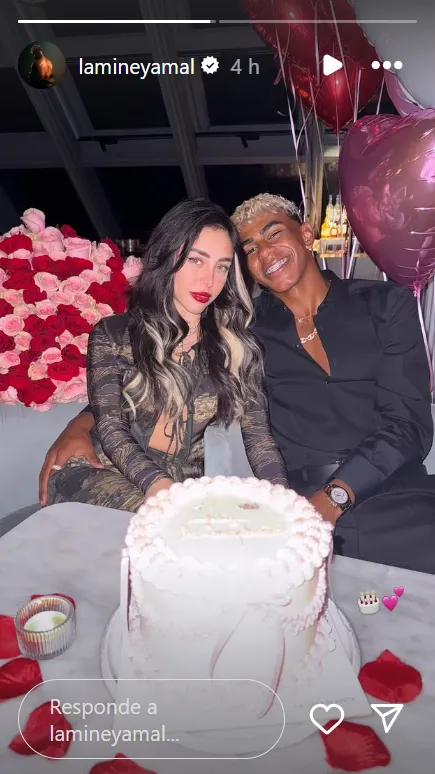 Lamine Yamal’s post for Nicki Nicole’s birthday