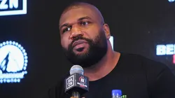 Quinton "Rampage" Jackson speaks onstage during the Bellator-DAZN announcement press conference