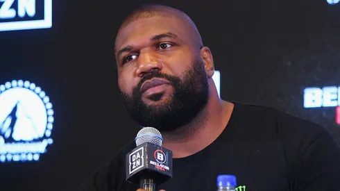 Quinton "Rampage" Jackson speaks onstage during the Bellator-DAZN announcement press conference
