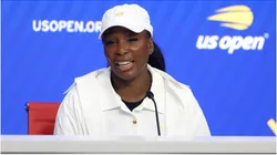 Venus Williams fields questions during a press conference