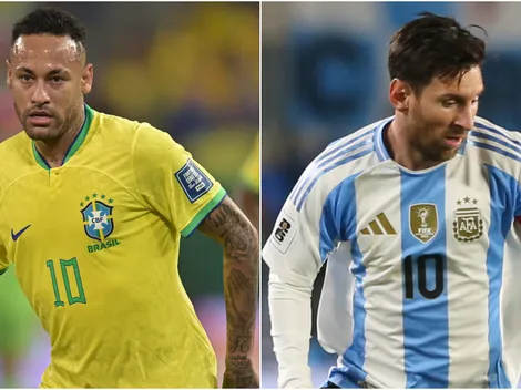 When was Neymar's last game with Brazil and how many times has Messi played for Argentina since then?