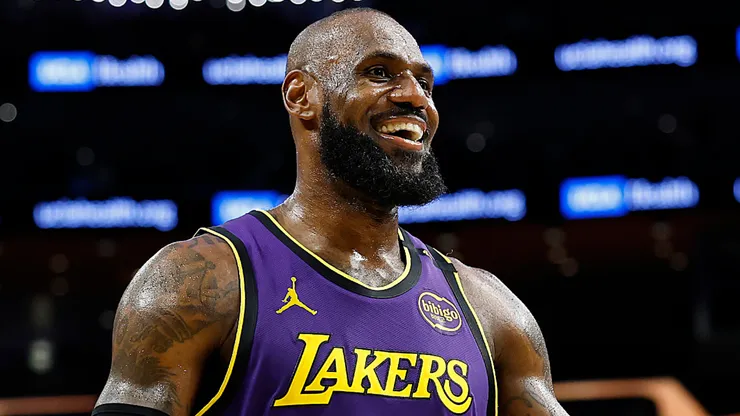 LeBron James #23 of the Los Angeles Lakers.