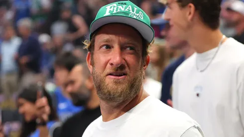 Dave Portnoy looks on prior to Game Four of the 2024 NBA Finals.