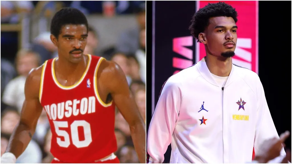 Ralph Sampson and Victor Wembanyama playing in the NBA