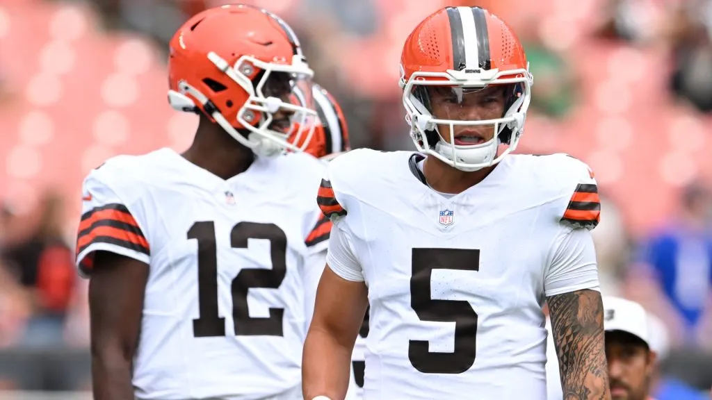 Shedeur Sanders with Dillon Gabriel