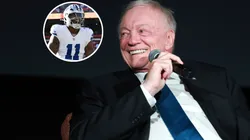 Jerry Jones and Micah Parsons #11 of the Dallas Cowboys.