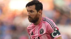 Lionel Messi #10 of Inter Miami CF controls the ball during MLS match.