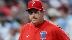 Phillies manager Rob Thomson reacts.