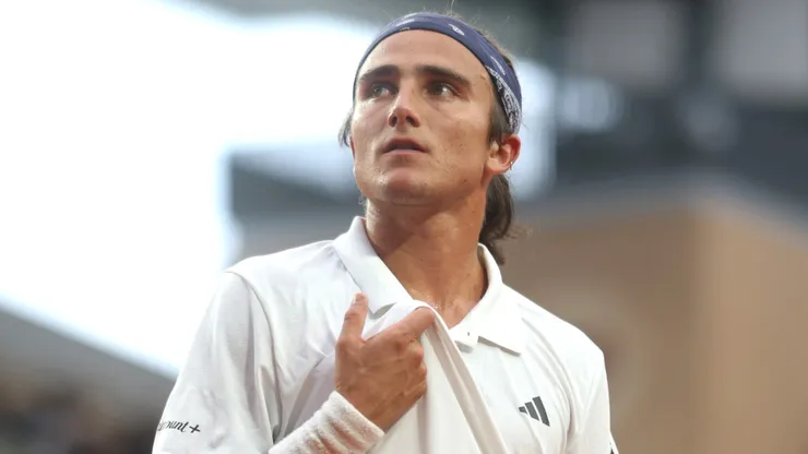 Mattia Bellucci reacts against Jack Draper during the Men's Singles First Round match in 2025.