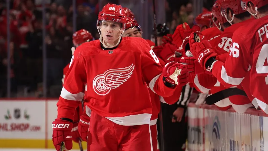 Patrick Kane, #88 of the Detroit Red Wings, has a clear objective with Team USA. (Photo by Gregory Shamus/Getty Images)