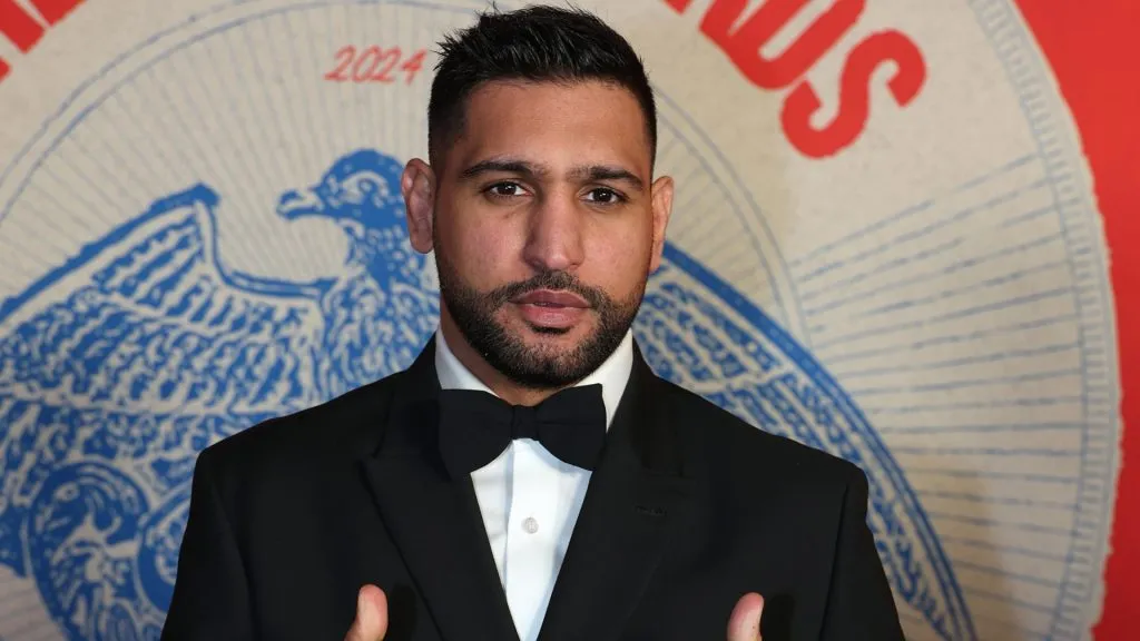 Amir Khan arrives prior to the RING Magazine Awards in London, England. (Photo by Richard Pelham/Getty Images)