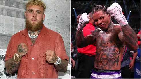 Jake Paul and Gervonta Davis face off ahead of their now-cancelled November 14 exhibition.