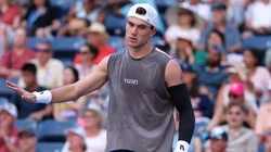 Jack Draper of the United Kingdom reacts against Federico Agustin Gomez of Argentina.