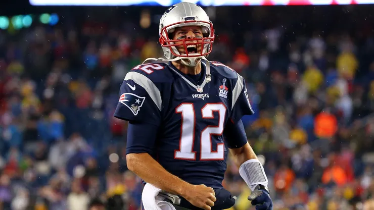 Tom Brady #12 of the New England Patriots in 2015