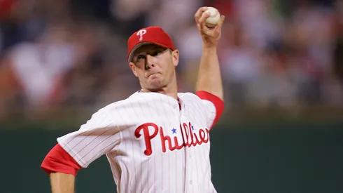 Closer Billy Wagner #13 of the Philadelphia Phillies on the mound.