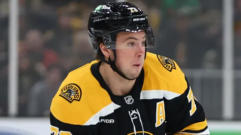 Charlie McAvoy, recovering from a shoulder injury and preparing for the 2025-26 season.