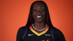 Kahleah Copper #2 of the Phoenix Mercury poses for a portrait during media day in 2024.