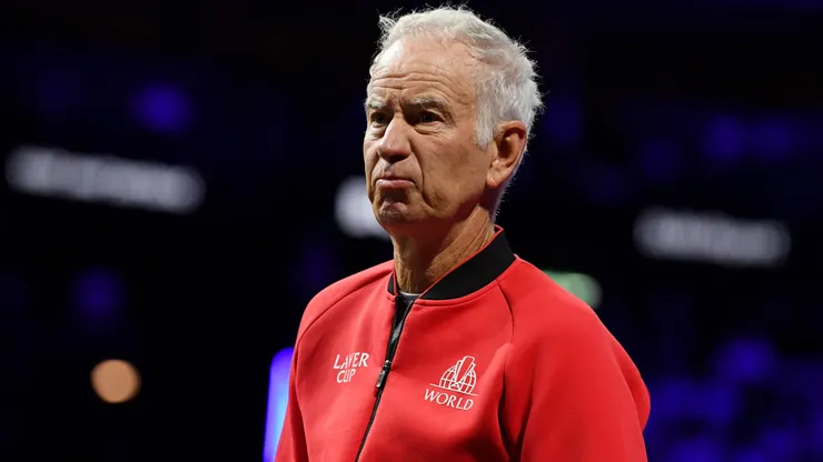 John McEnroe looks on during the 2024 Laver Cup.