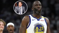 Draymond Green #23 of the Golden State Warriors and Owner Mat Ishbia of the Phoenix Suns.