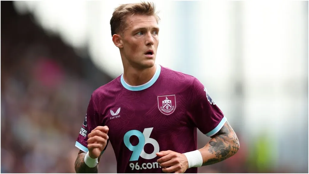 Oliver Sonne of Burnley – Matt McNulty/Getty Images