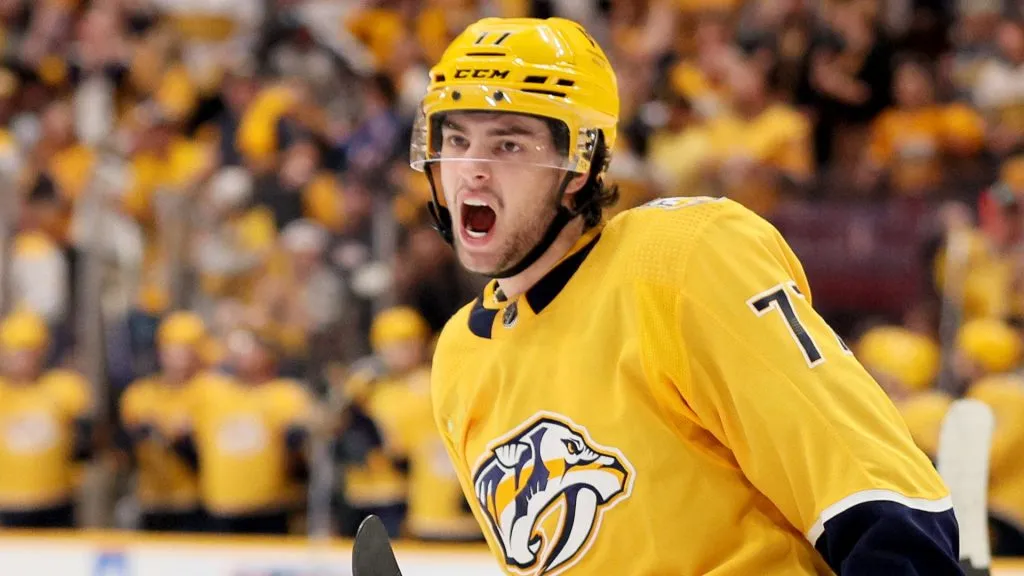 Luke Evangelista of the Predators