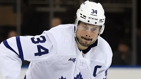 Mitch Marner shares a reflective moment with Auston Matthews after leaving the Leafs.