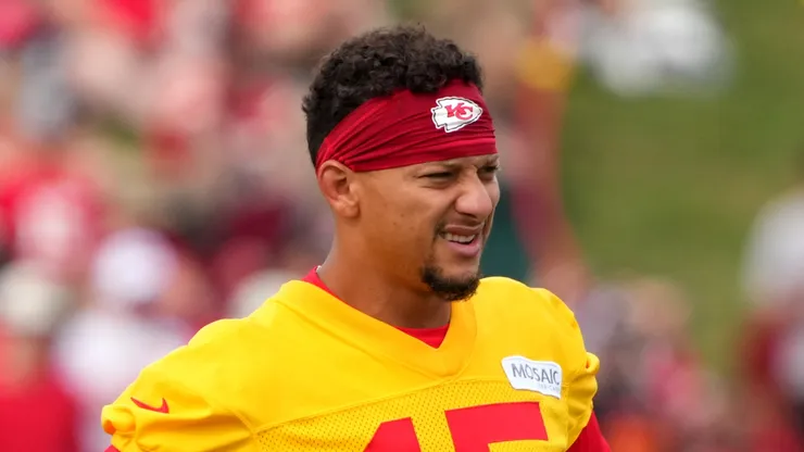 Patrick Mahomes during training camp.