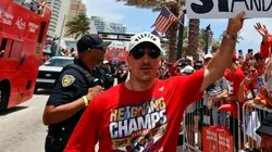 Brad Marchand on Fort Lauderdale Beach, Florida.