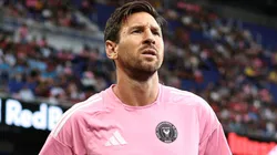 Lionel Messi #10 of Inter Miami CF warms up prior to the MLS match.
