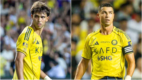 Joao Felix and Cristiano Ronaldo of Al Nassr