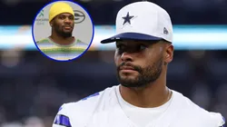 Dak Prescott #4 of the Dallas Cowboys and Micah Parsons.