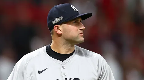 Tim Mayza during his time with the Yankees on October 17, 2024 in Cleveland.