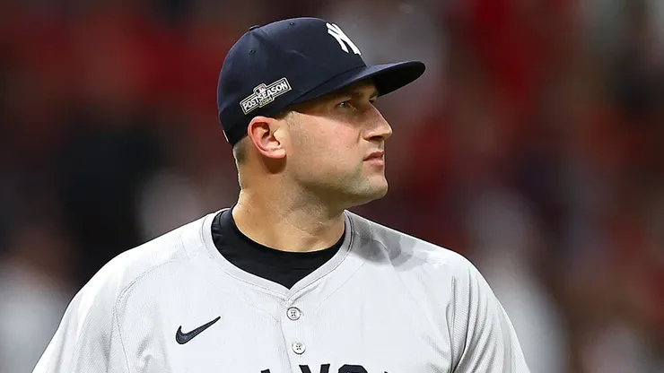 Tim Mayza during his time with the Yankees on October 17, 2024 in Cleveland.