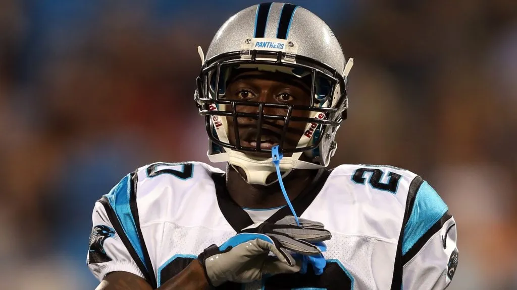 Chris Gamble #20 of the Carolina Panthers during their preseason game in 2012. (Source: Streeter Lecka/Getty Images)