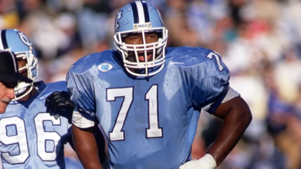 Marcus Jones during the Tar Heels 28-24 win over Duke University. (Source: Craig Jones /Allsport)