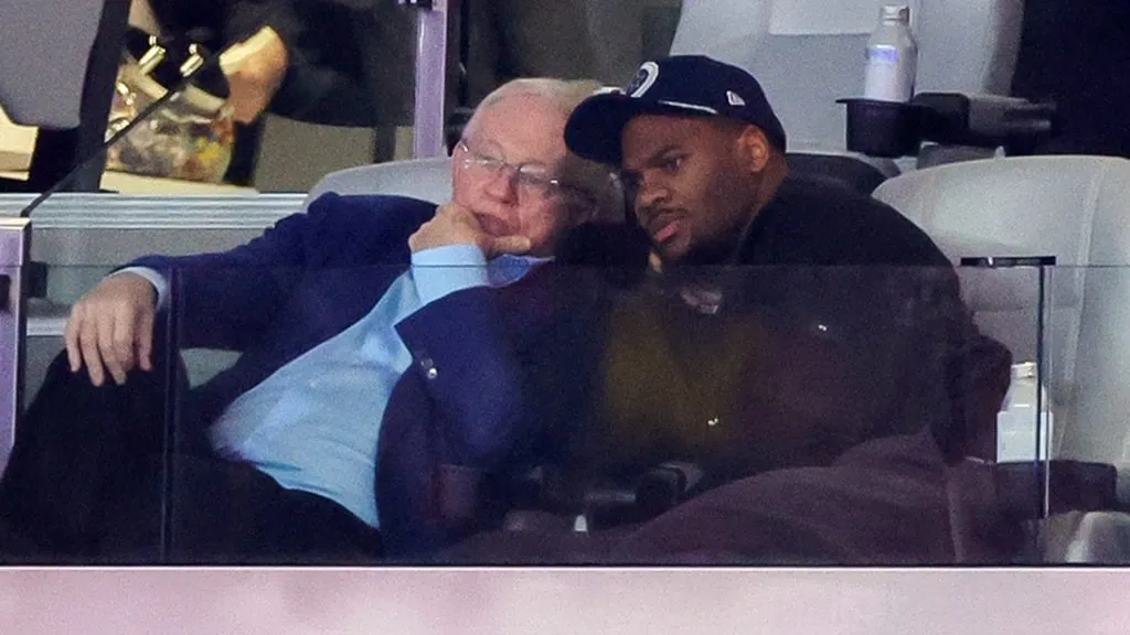Jerry Jones with Micah Parsons
